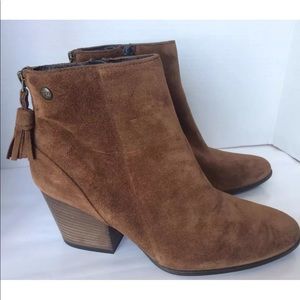 COPY - Paul Green women Brown Suede Ankle Boot  Block heel 10